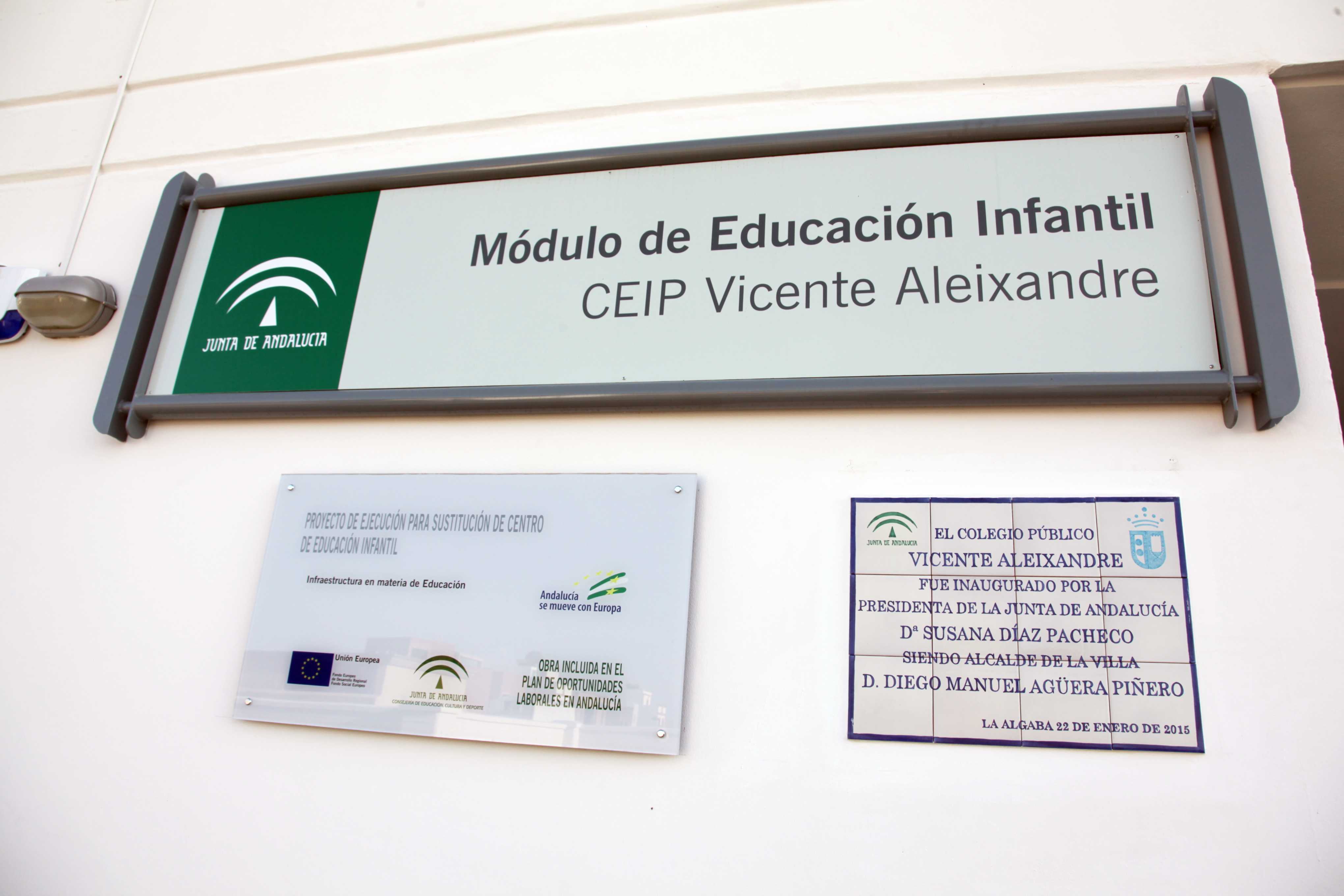 Nuevo edificio de Infantil en el CEIP Vicente Aleixandre de La Algaba