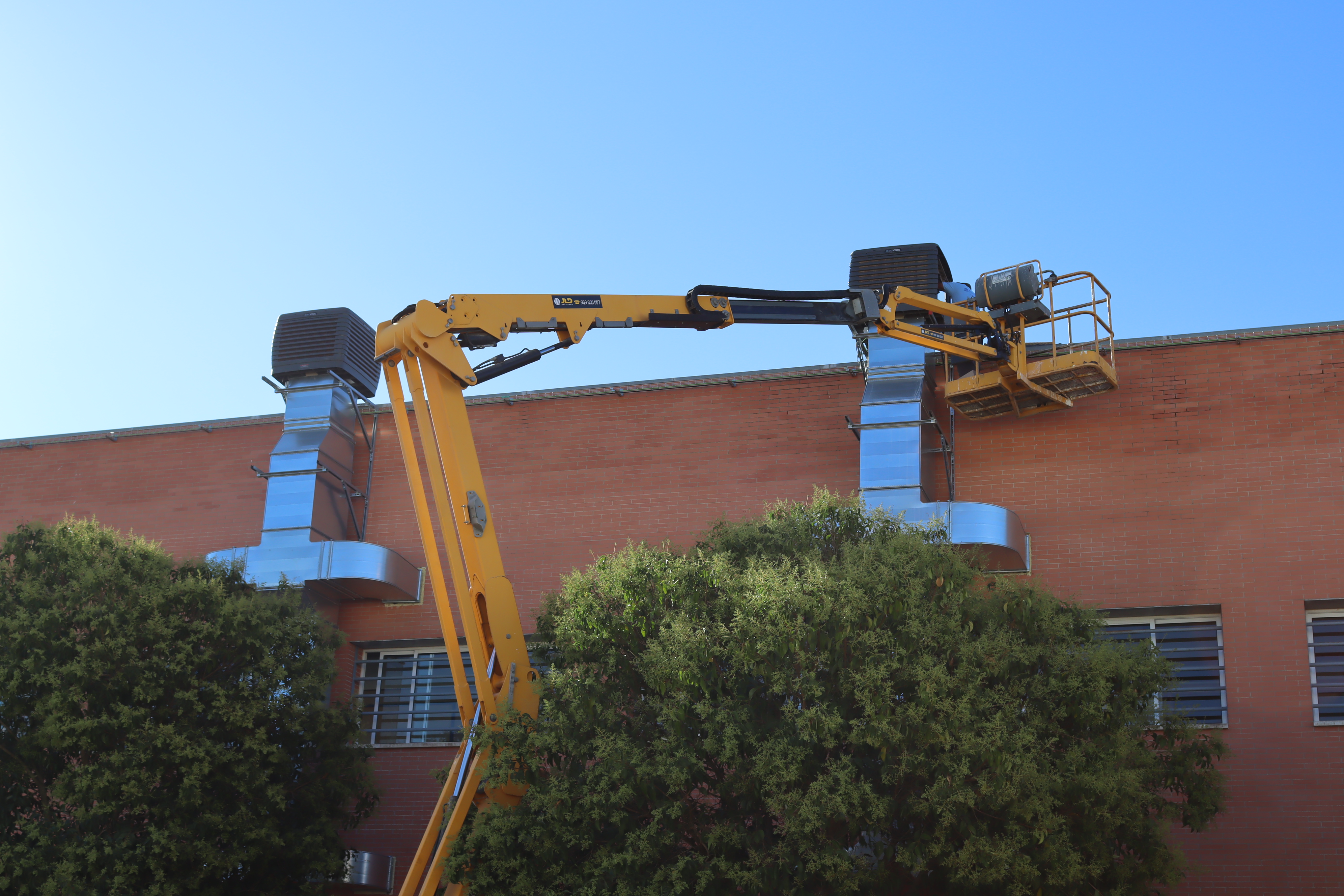 Obras bioclimatización IES Virgen del Socorro