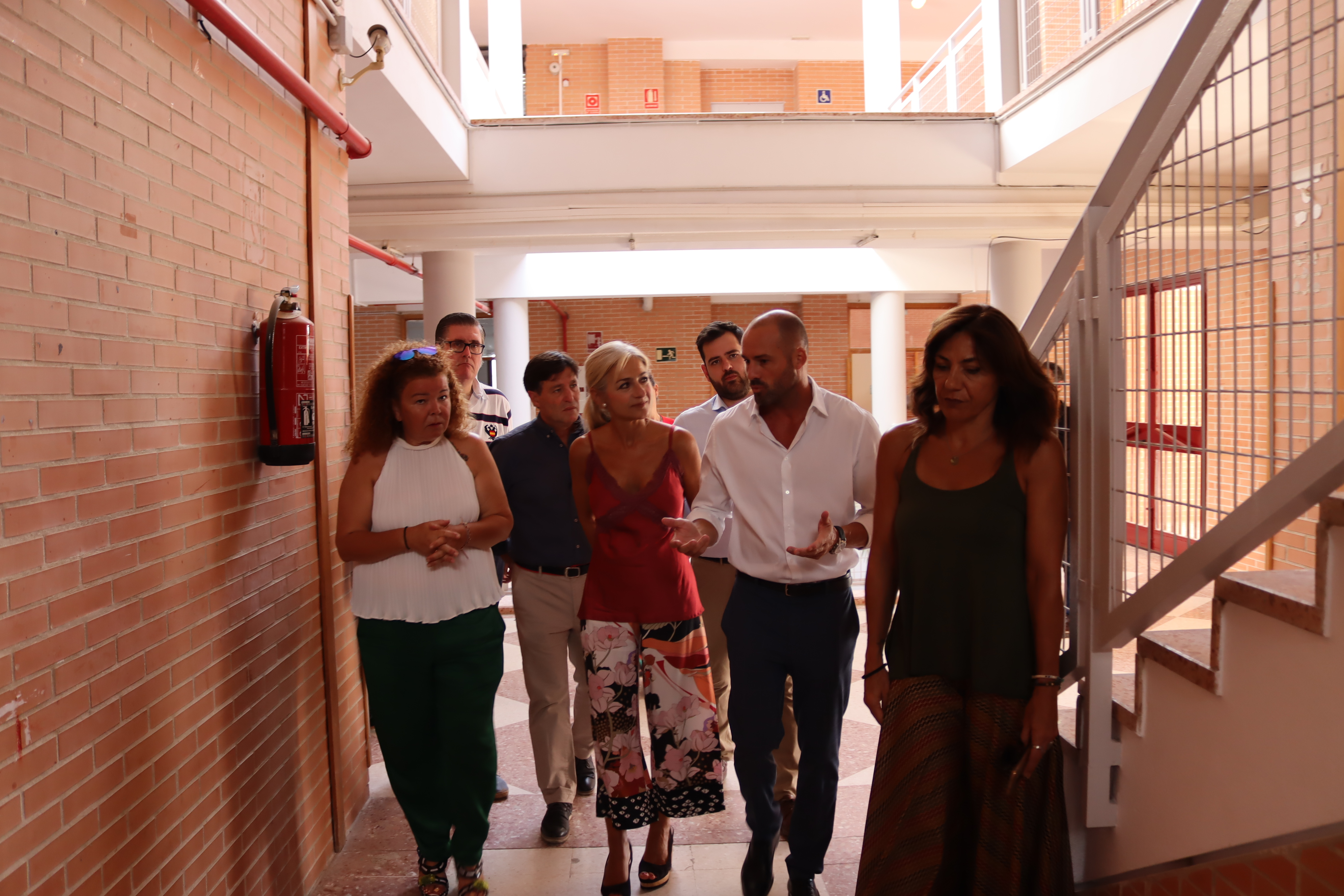 Visita a las obras de adaptación a IES del antiguo CEIP Argantonio de Castilleja de Guzmán (Sevilla)