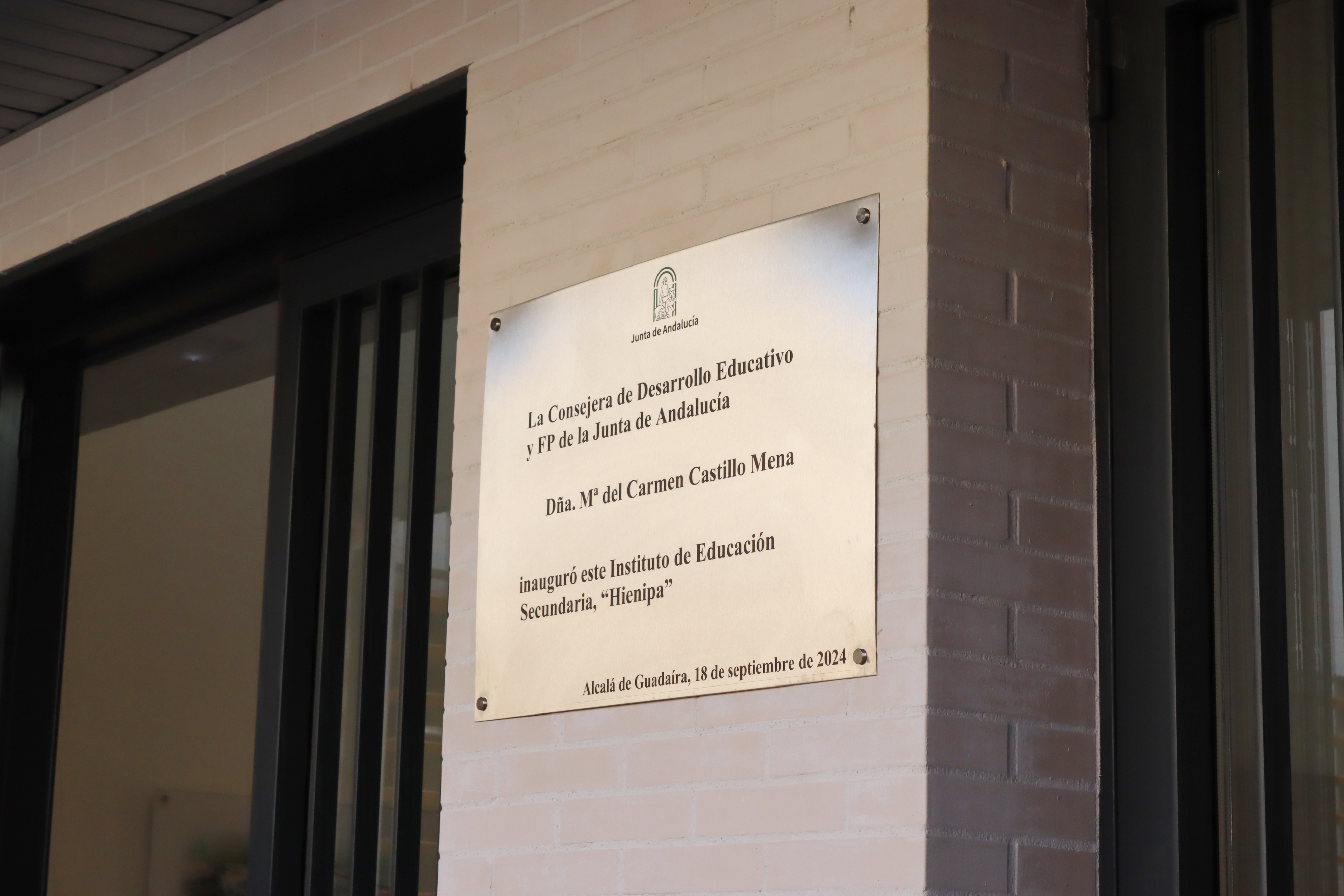 Inauguración del IES Hienipa de Alcalá de Guadaíra (Sevilla).