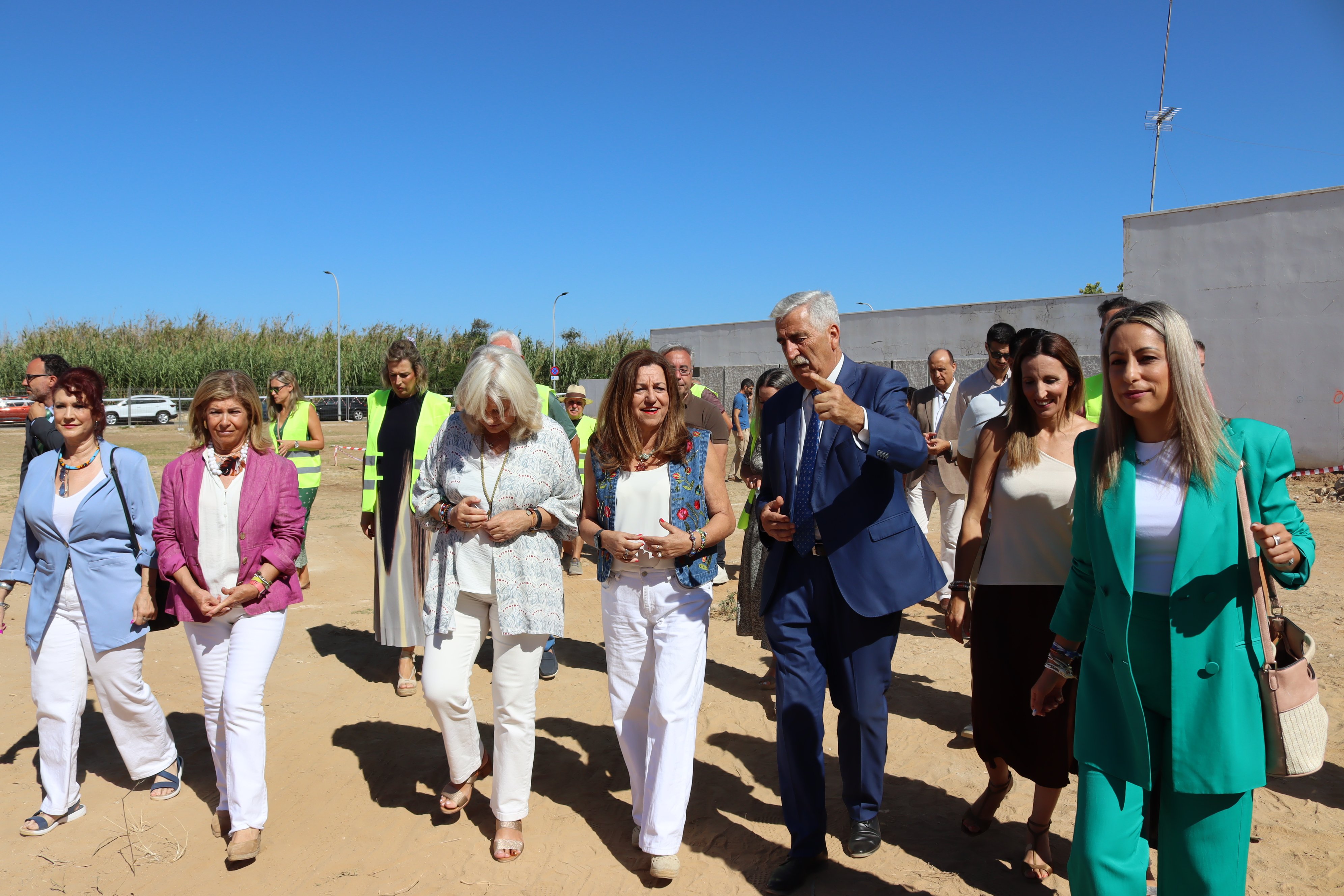 Primera piedra del nuevo edificio del CEIP Los Argonautas de Chipiona (Cádiz)