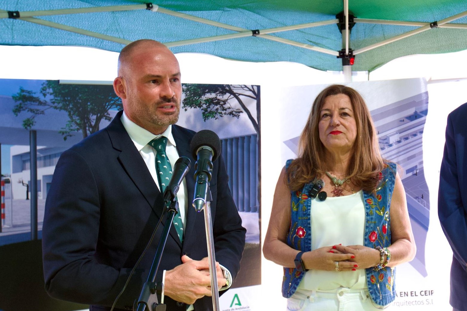 Primera piedra del nuevo edificio del CEIP Los Argonautas de Chipiona (Cádiz)