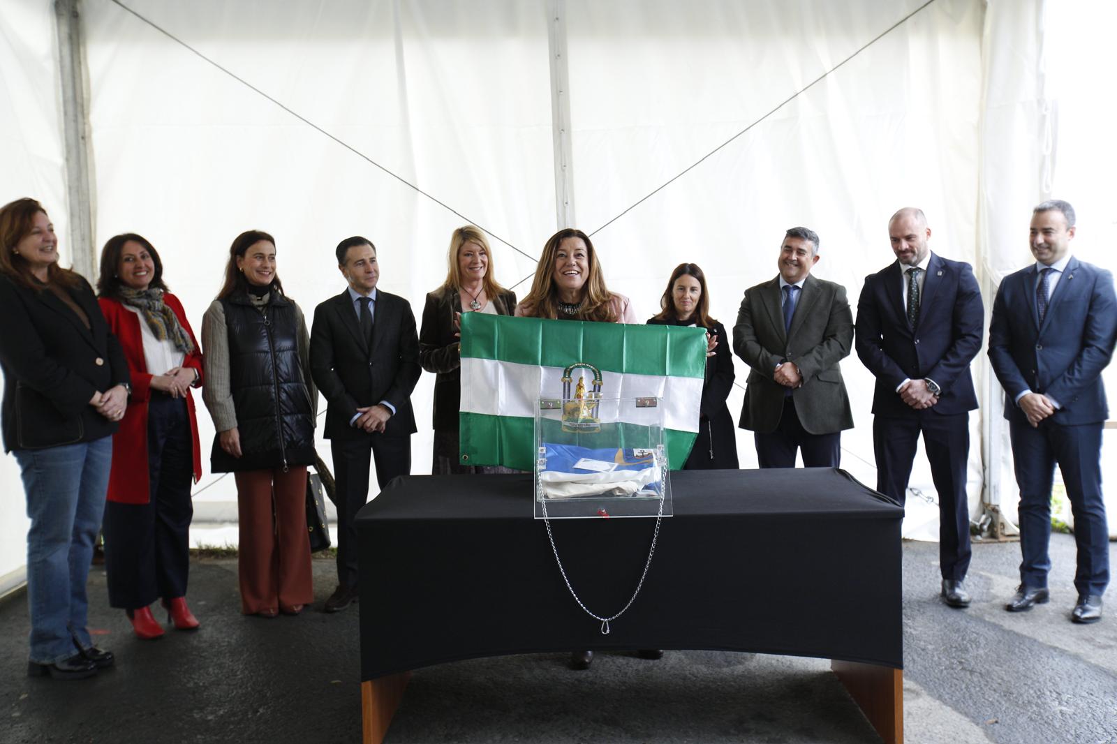 Primera piedra de la ampliación de la EA León Ortega de Huelva.