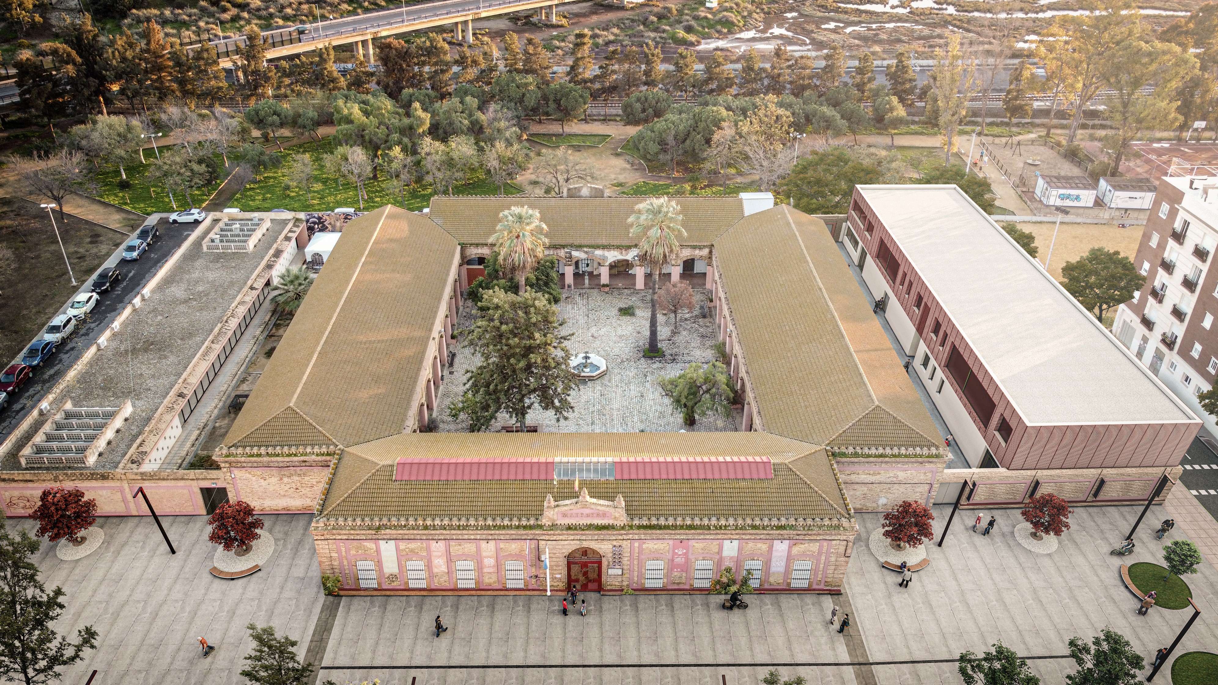 Primera piedra de la ampliación de la EA León Ortega de Huelva.