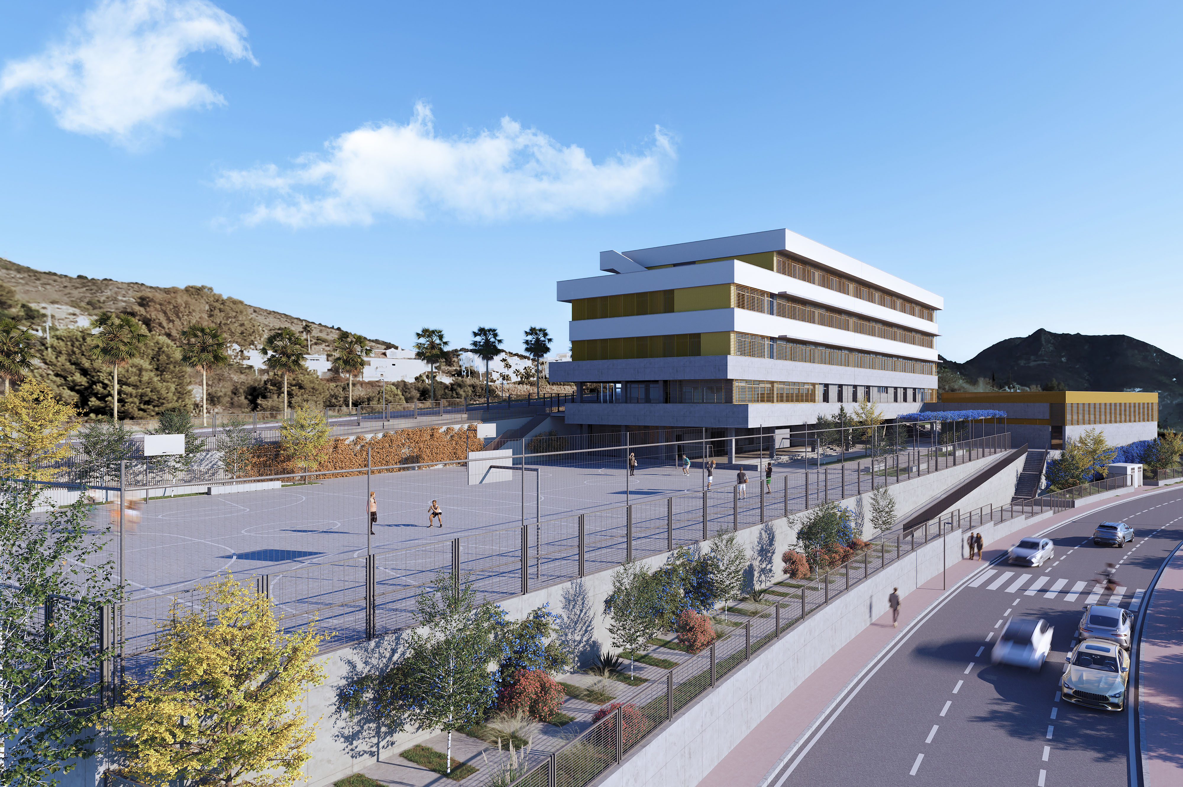 Primera piedra del nuevo IES de Benalmádena pueblo, en Málaga