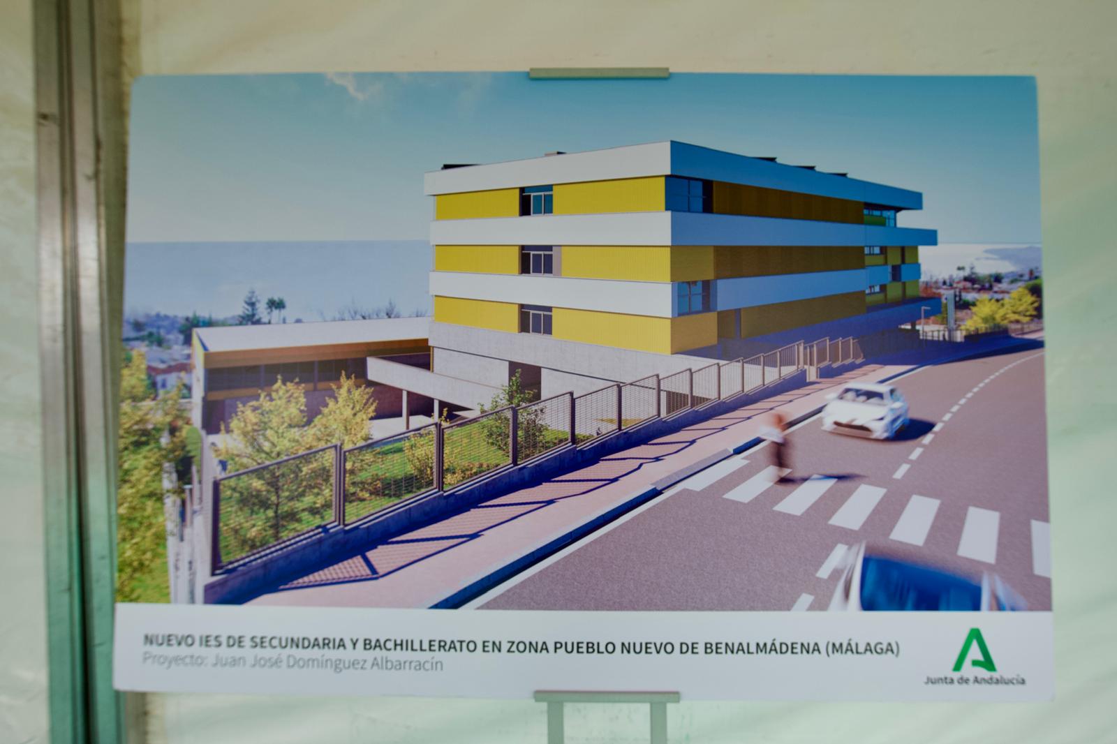 Primera piedra del nuevo IES de Benalmádena pueblo, en Málaga