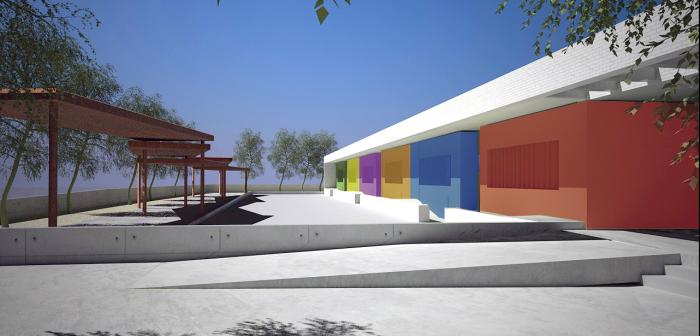 Proyecto del arquitecto Juan Miguel Canca para la ampliación del CEIP Las Gaviotas de La Antilla, en Lepe (Huelva)