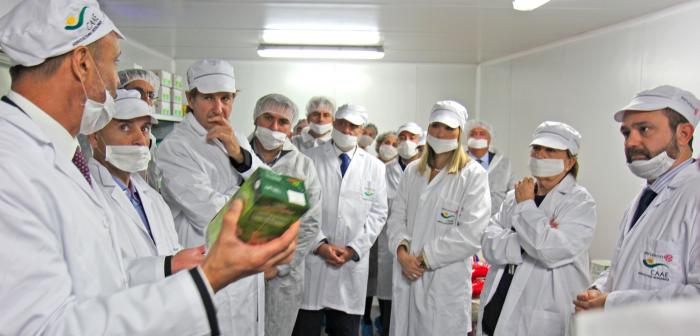 Un momento de la visita a las instalaciones de la empresa Serunión en Málaga