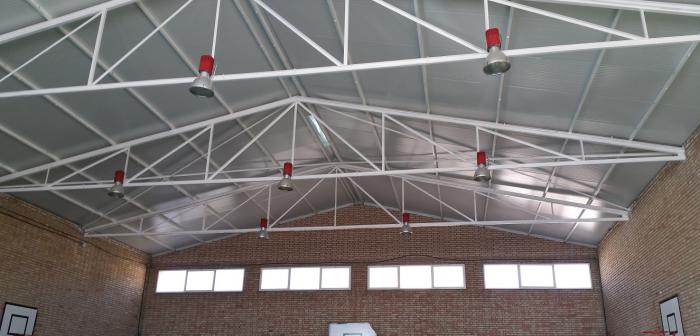 Nuevas cubiertas ejecutadas en la 1ª fase de las obras del CEIP Calderón de Campanillas (Málaga)