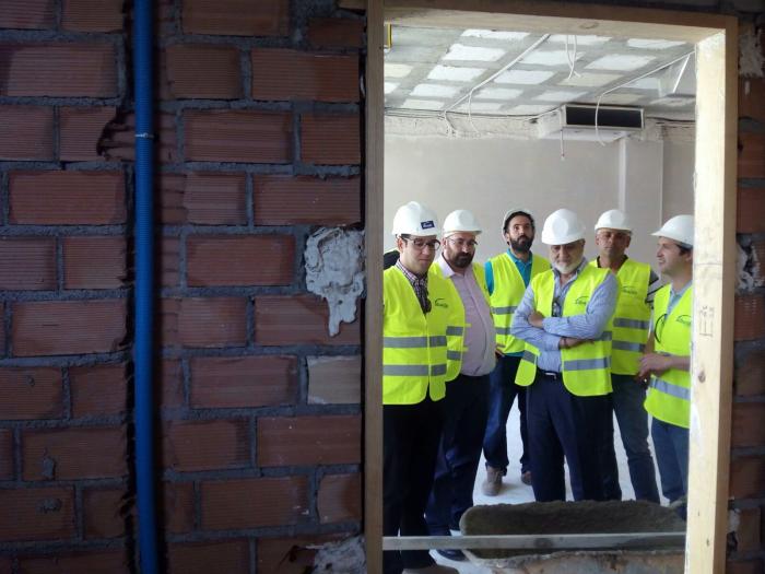 Visita a la obra de construcción del nuevo CEIP de Churriana de la Vega (Granada).