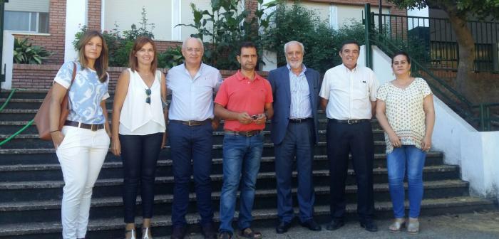 Visita del director general a Aroche (Huelva)