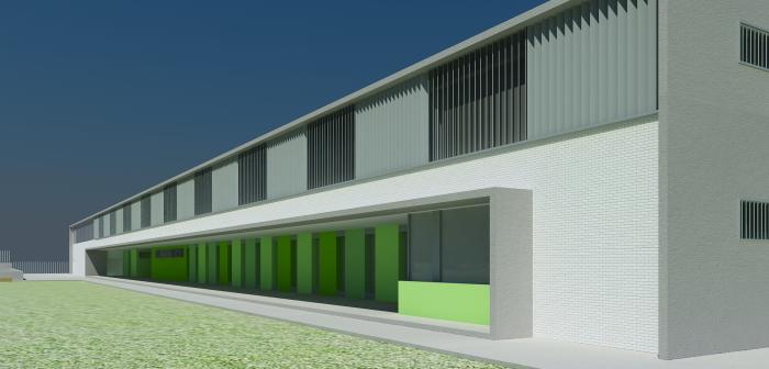 Imagen virtual del proyecto del nuevo instituto de Almensilla (Sevilla)