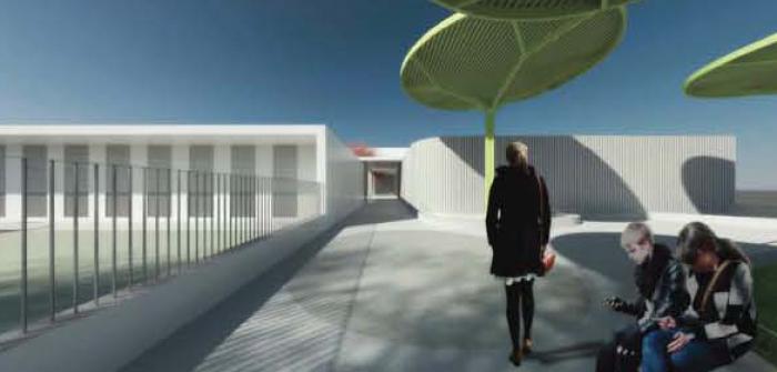 Recreación virtual del nuevo colegio de Olivares (Sevilla)