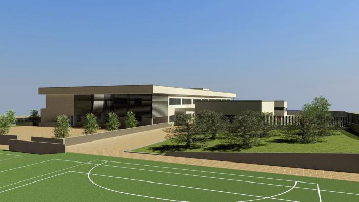 Imagen del nuevo colegio que se construirá en Umbrete