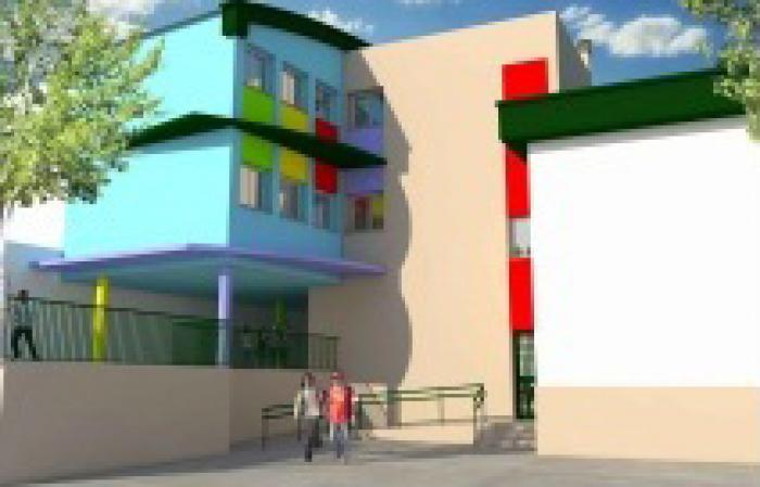 Recreación del nuevo edificio que se construirá en el CEIP Federico García Lorca de Estepona.