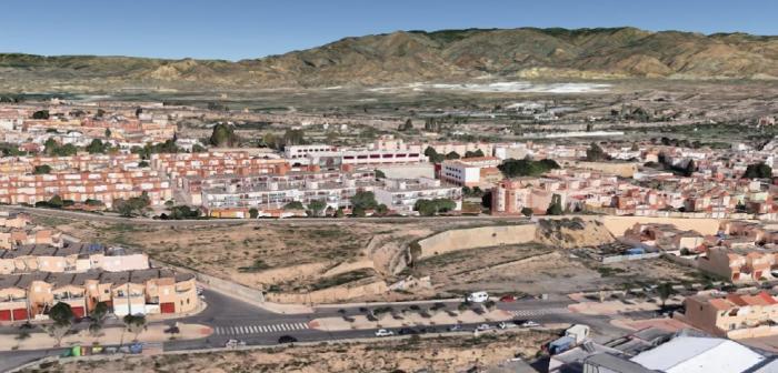 Terrenos en los que se ubicará el nuevo IES de Huércal de Almería.