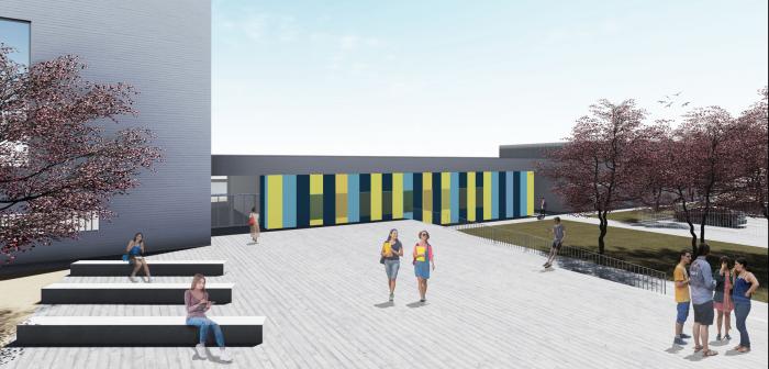 Imagen del proyecto del nuevo IES de Dos Hermanas (Sevilla).