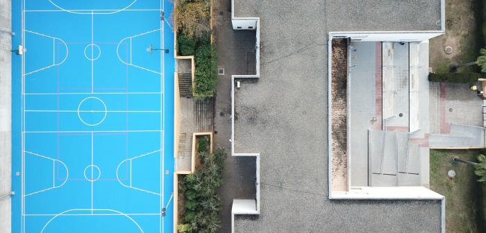 Vista aérea del CEIP Sierra de Cádiz de Algar