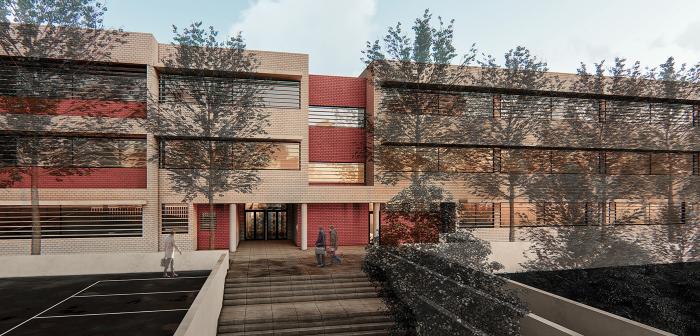 Imagen del proyecto para el nuevo IES de La Cala del Moral