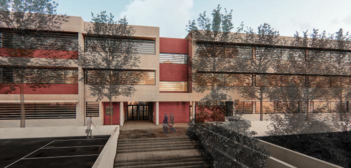 Imagen del proyecto del nuevo IES de La Cala del Moral (Málaga)