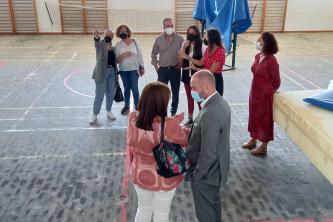 Estado del gimnasio del CEIP Juan Ramón Jiménez tras la DANA