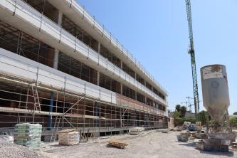 Obras del nuevo IES en Las Chapas de Marbella
