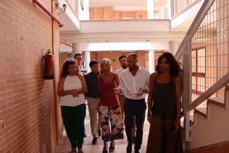 Visita a las obras de adaptación a IES del antiguo CEIP Argantonio de Castilleja de Guzmán (Sevilla)