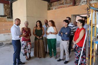 Visita a las obras de adaptación a IES del antiguo CEIP Argantonio de Castilleja de Guzmán (Sevilla)