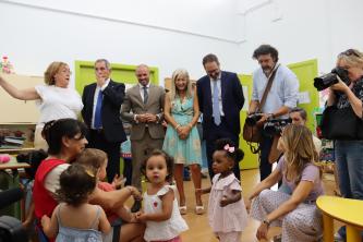 Inauguración del curso escolar en la escuela infantil Azahares de Córdoba.