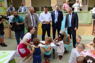 Inauguración del curso escolar en la escuela infantil Azahares de Córdoba.