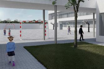 Primera piedra del nuevo edificio del CEIP Los Argonautas de Chipiona (Cádiz)