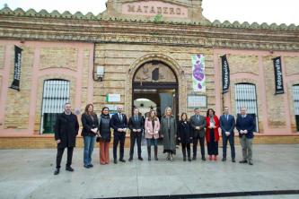 Primera piedra de la ampliación de la EA León Ortega de Huelva.