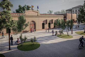 Primera piedra de la ampliación de la EA León Ortega de Huelva.