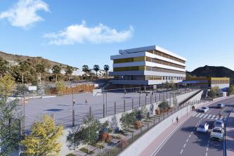 Primera piedra del nuevo IES de Benalmádena pueblo, en Málaga