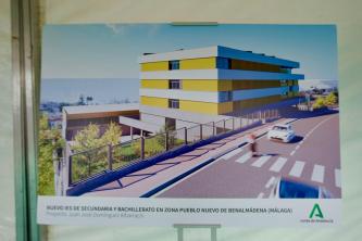 Primera piedra del nuevo IES de Benalmádena pueblo, en Málaga