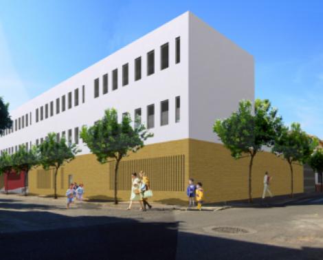 Imagen del proyecto del nuevo CEIP Fray Albino