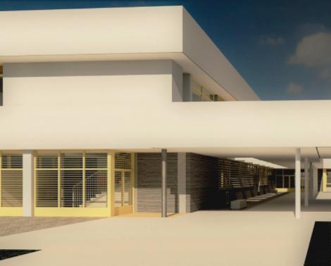 Infografía del proyecto del nuevo colegio en Cártama (Málaga)