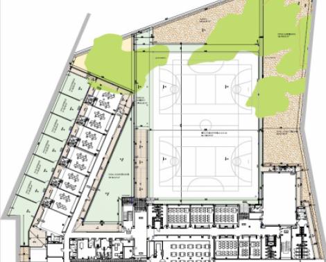 Planos del nuevo colegio de Huércal de Almería licitado por ISE Andalucía