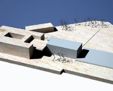 Recreación de la ampliación del IES Fernando Quiñones, en Jerez de la Frontera (Cádiz)