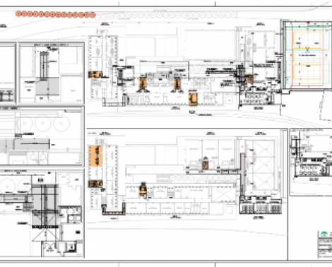 Detalle del proyecto de la obras de ampliación del centro.