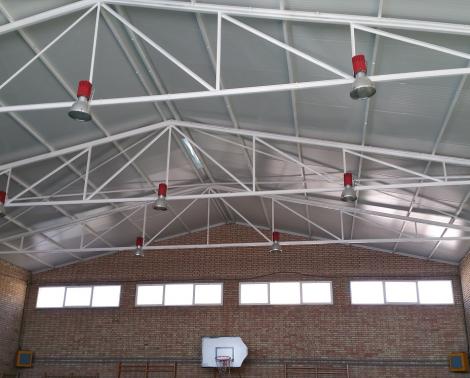 Nuevas cubiertas ejecutadas en la 1ª fase de las obras del CEIP Calderón de Campanillas (Málaga)