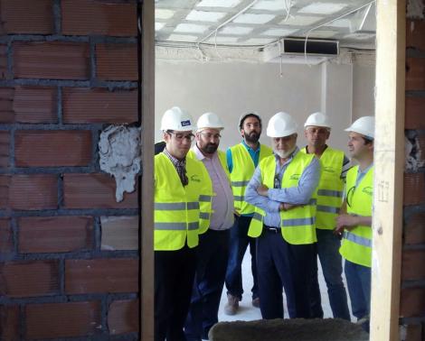 Visita a la obra de construcción del nuevo CEIP de Churriana de la Vega (Granada)