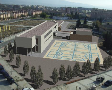 Imagen virtual del nuevo colegio que se construirá en Parque Almunia, Granada