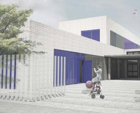 Recreación virtual de la 2ª fase del CEIP La Unión de La Rinconada (Sevilla)