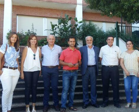 Visita del director general a Aroche (Huelva)