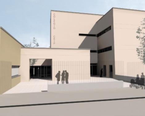 Recreación de las obras del nuevo colegio en Maracena (Granada)