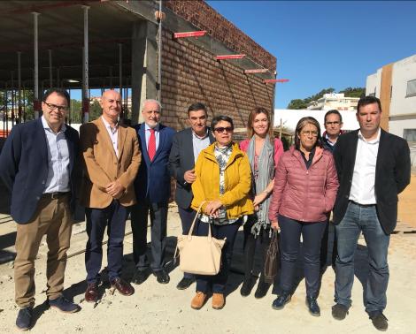Visita a las obras de ampliación del CEIP Las Gaviotas de La Antilla, en Lepe (Huelva)