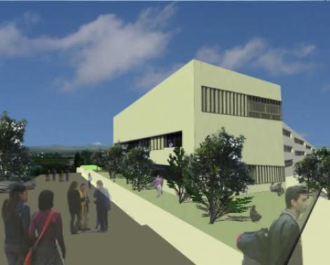 Imagen del proyecto del nuevo edificio del IES Emilio Canalejo Olmeda de Montilla (Córdoba).