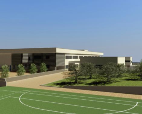 Imagen del nuevo colegio que se construirá en Umbrete