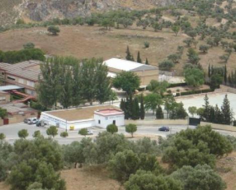 Vista aérea del CEIP San Juan de Antequera (Málaga)